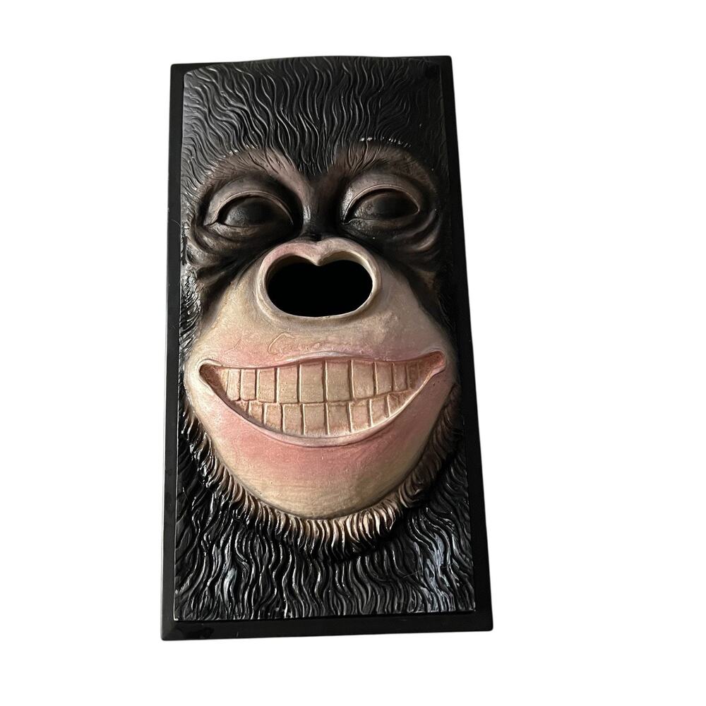 RARE! CHIMPANZEE Monkey Face Tissue Box Holder Cover FAST SHIPPING 2082-31 - Picture 8 of 8